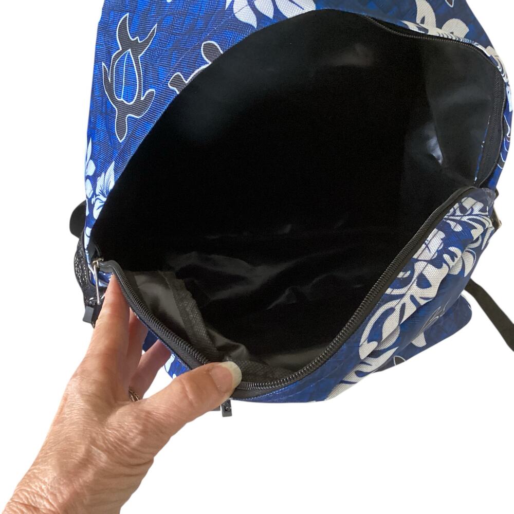 Hawaii Spirit Large Backpack Wide Outside Pockets 6-8" Side Width - Picture 3 of 8